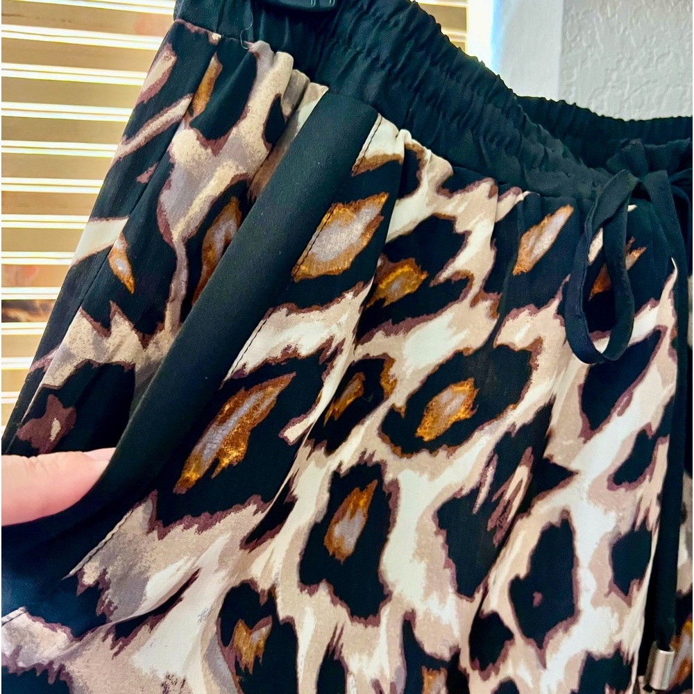 Bar III leopard print pants
